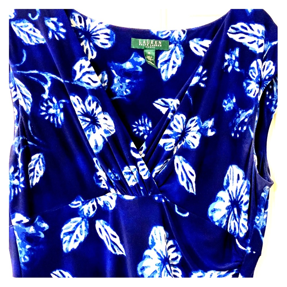 Ralph Lauren, blue floral dress